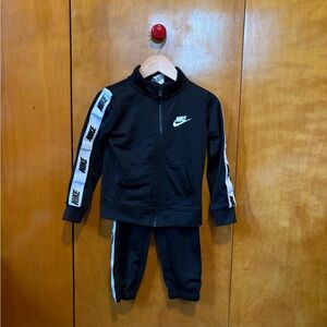 3T Nike Black Tracksuit with White Accents